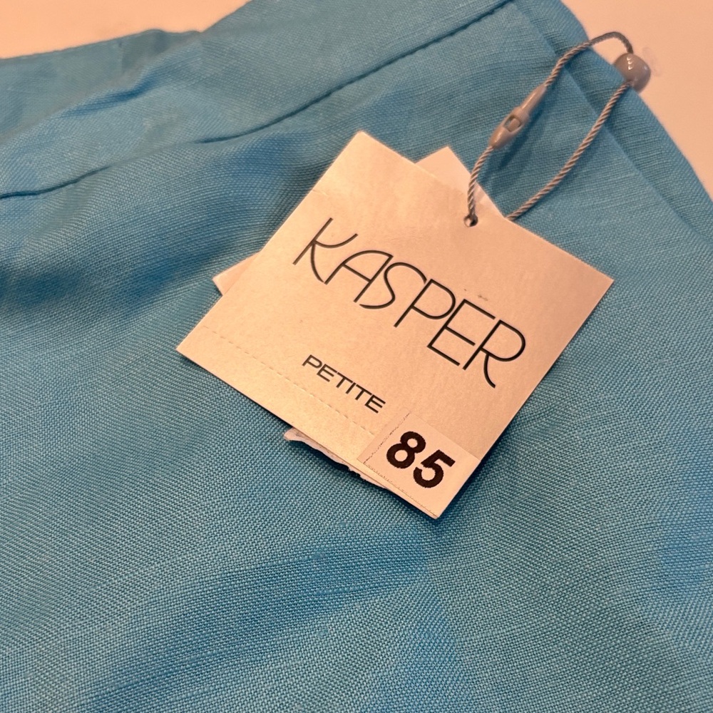 Kasper Blue Ankle & Cropped Pants